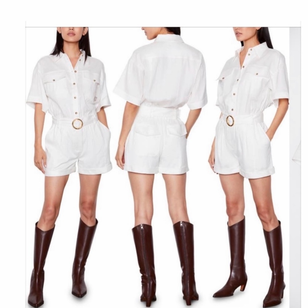 Frame Denim White Women's Shorts